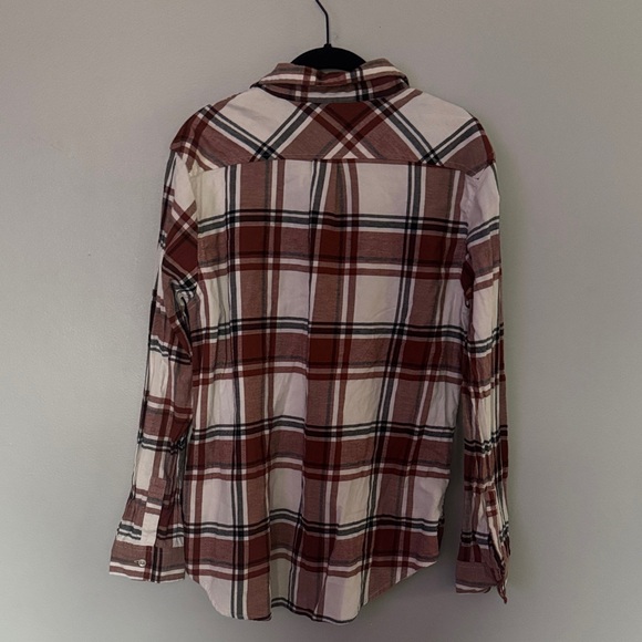 Weatherproof Vintage Orange and White Plaid Shirt - Picture 6 of 6